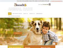 Tablet Screenshot of baranikanimalcare.com